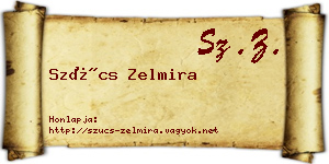 Szűcs Zelmira névjegykártya