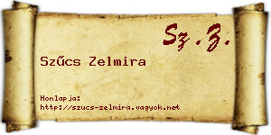 Szűcs Zelmira névjegykártya